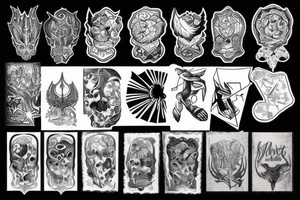 Rise from fire tattoo idea