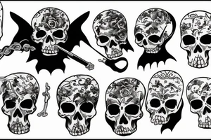 grim reaper looking at his watch tattoo idea