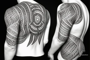 agressive neo tribal tattoo idea