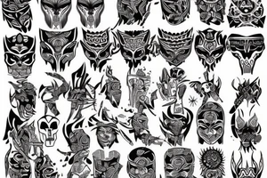 agressive tribal tattoo idea tattoo idea