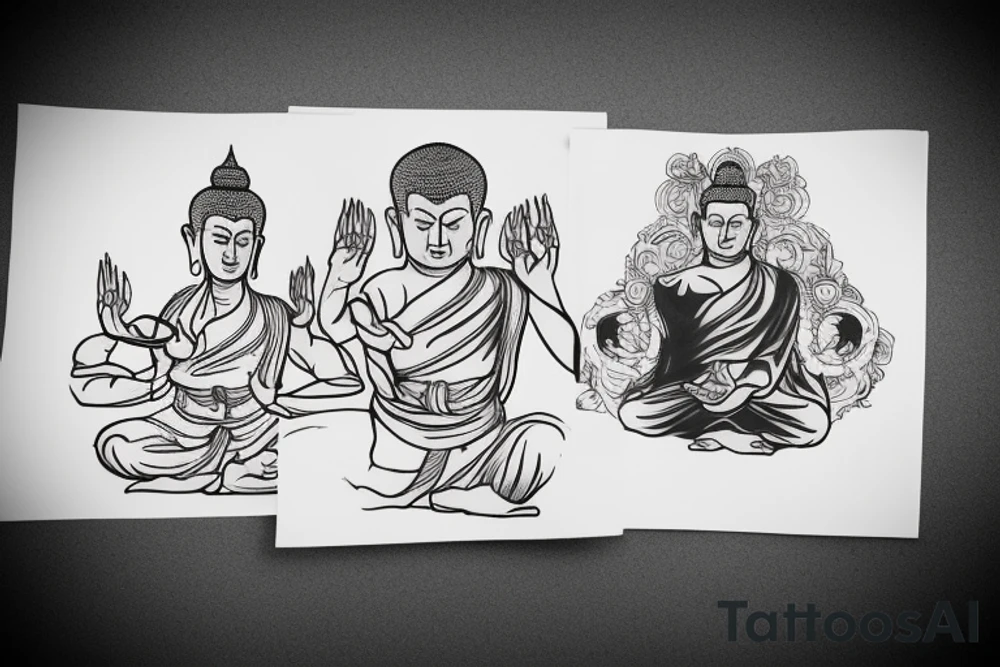 Buddhism, Kyokushin and a scarf tattoo idea