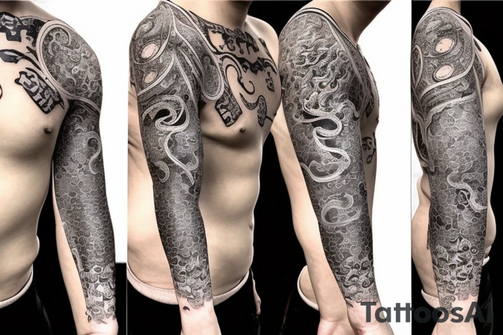 Buddhism, Kyokushin, scarf tattoo idea