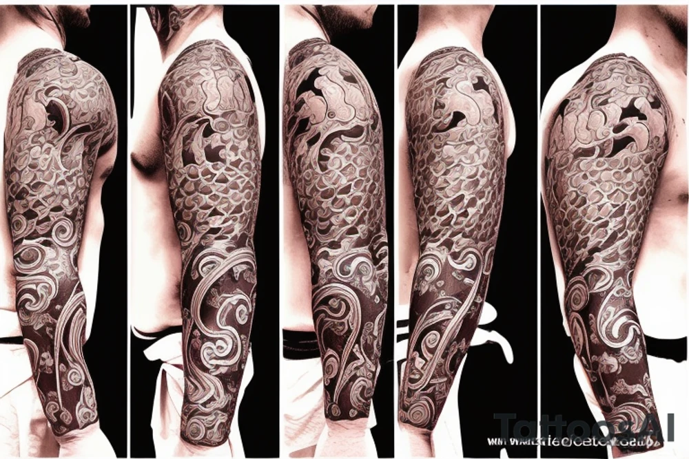 Buddhism, Kyokushin, scarf tattoo idea
