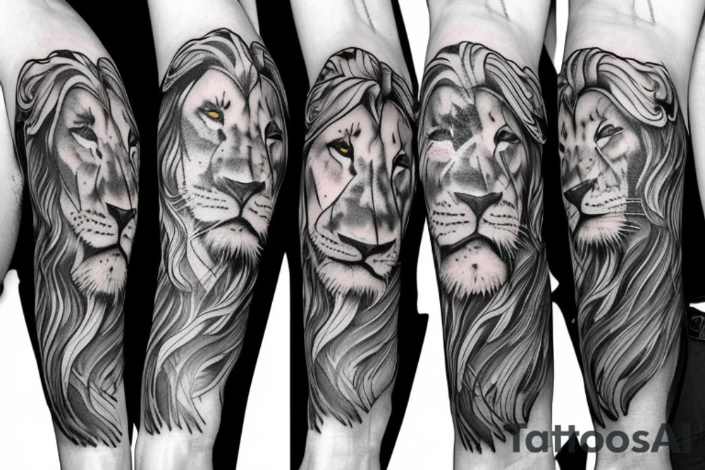 lion tattoo idea
