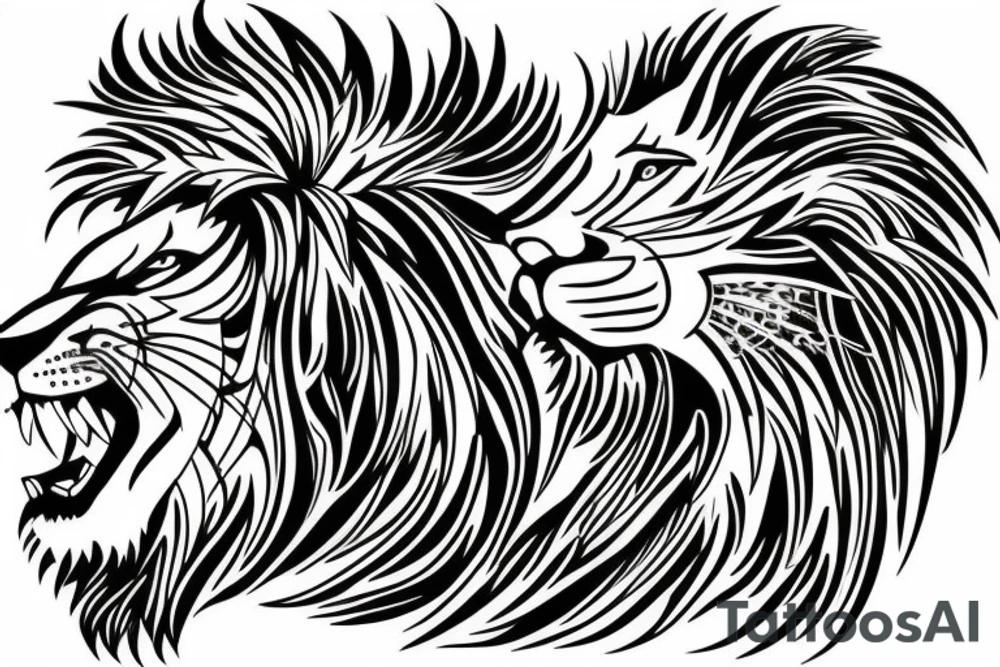 lion tattoo idea