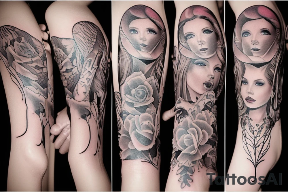 lingerie girl tattoo idea