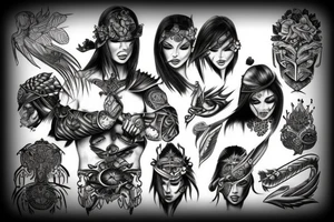 warrior tattoo idea