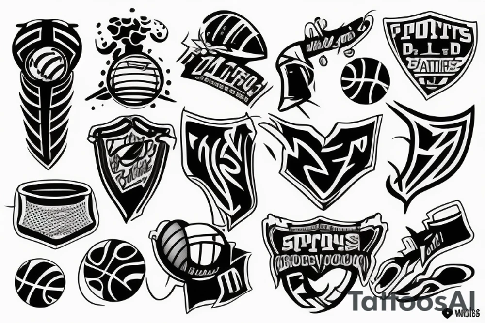 sports tattoo idea