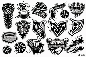 sports tattoo idea