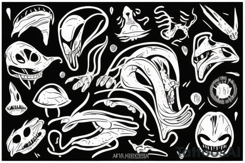 alien, tattoo idea