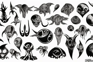 alien, friendly tattoo idea
