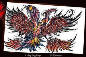 a phoenix rising from the ashes tattoo idea