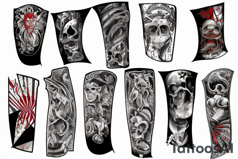USA Arm Sleeve tattoo idea