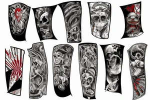 USA Arm Sleeve tattoo idea