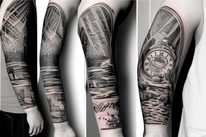 America Arm Sleeve tattoo idea