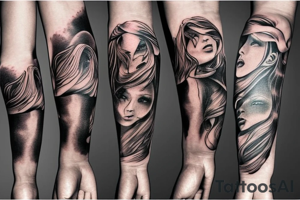 America Arm Sleeve tattoo idea