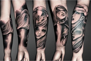 America Arm Sleeve tattoo idea