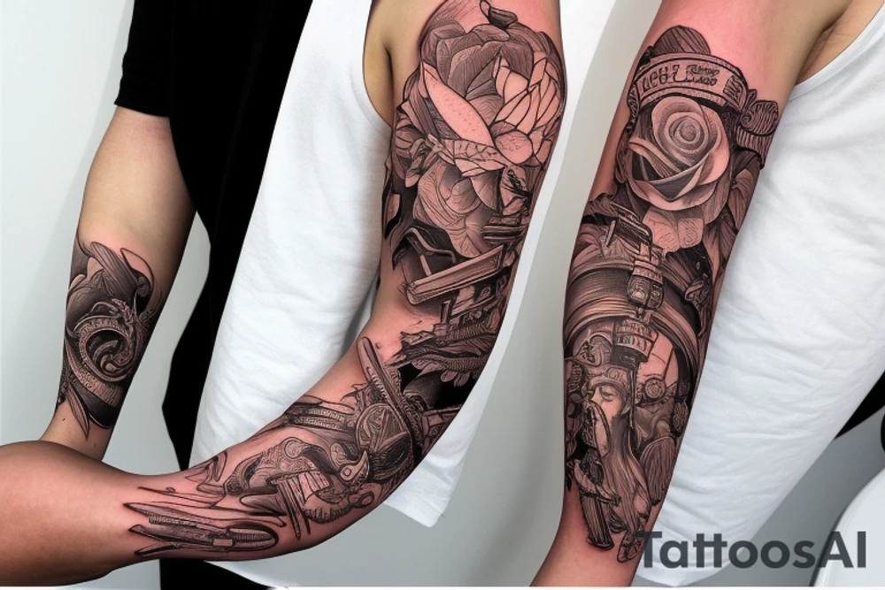America Arm Sleeve tattoo idea