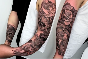 America Arm Sleeve tattoo idea