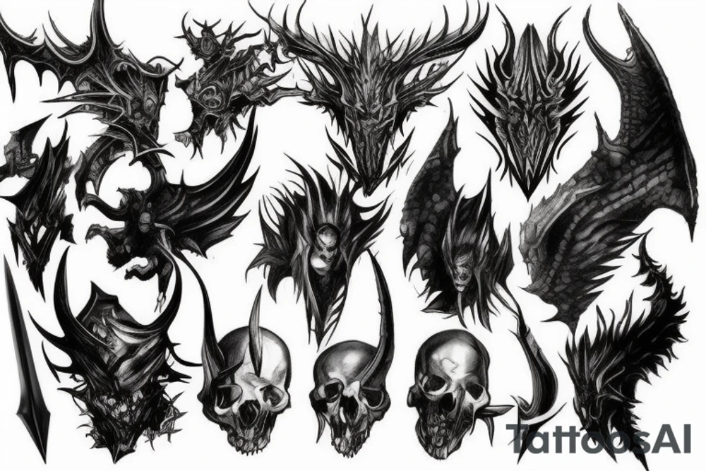 Diablo final fantasy tattoo idea