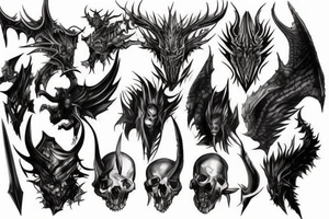 Diablo final fantasy tattoo idea