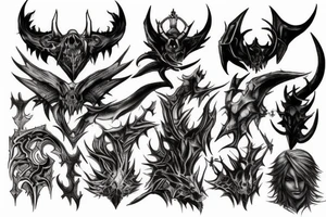 Diablo final fantasy tattoo idea