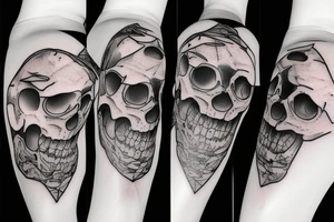 Megalodon skull tattoo idea