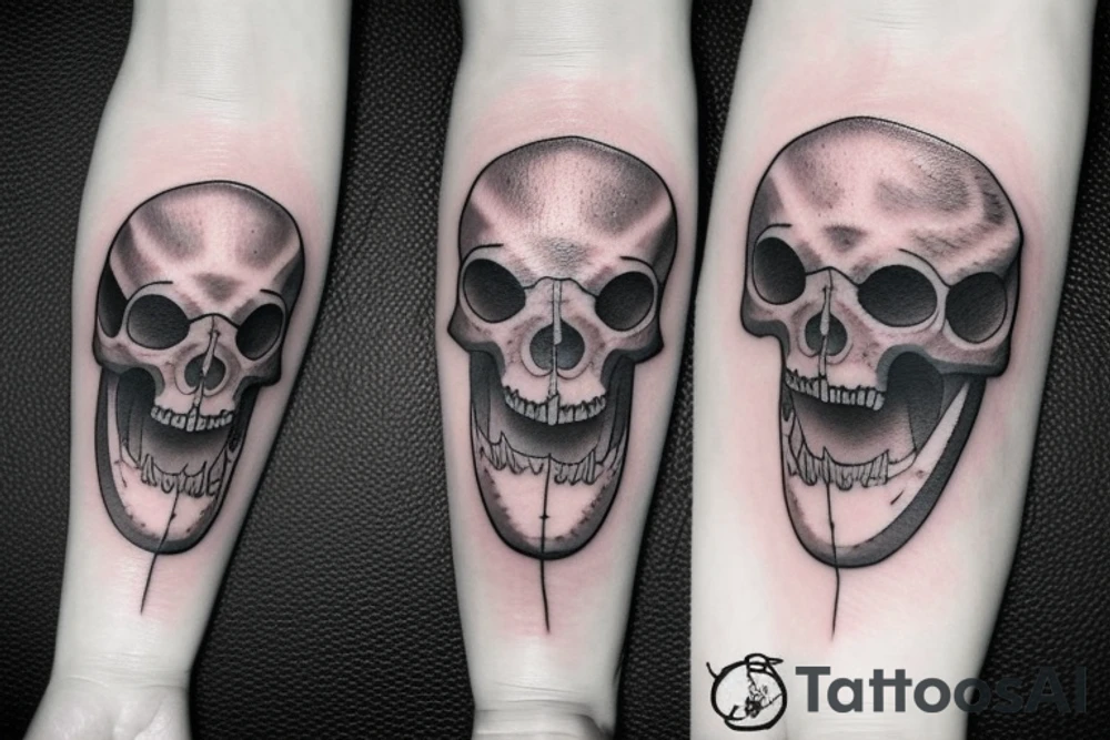 Megalodon skull tattoo idea