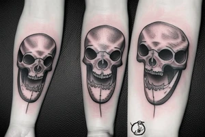 Megalodon skull tattoo idea