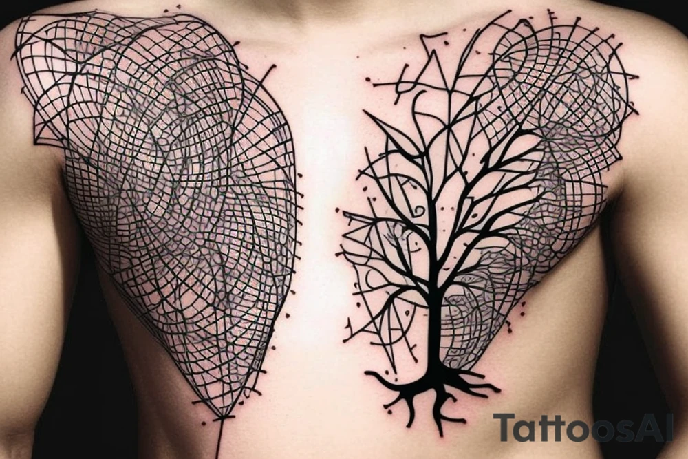 Science theme dna heart tree roots brain future technologies wisdom philosophy art languages mathematics physics numbers geometries 15 tattoo idea