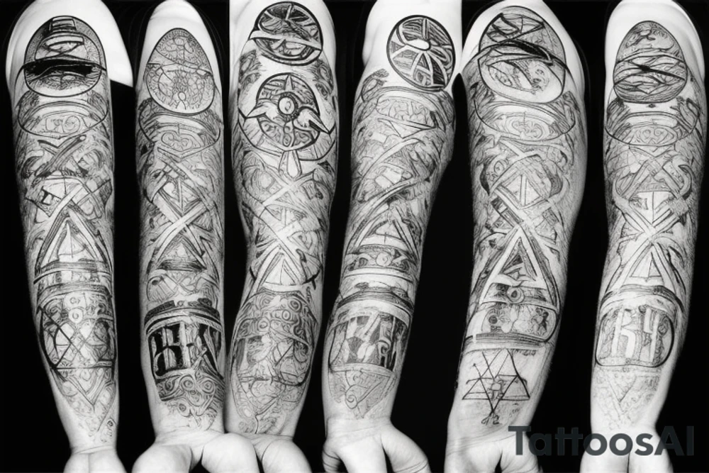 sulfur alchemy symbols tattoo idea