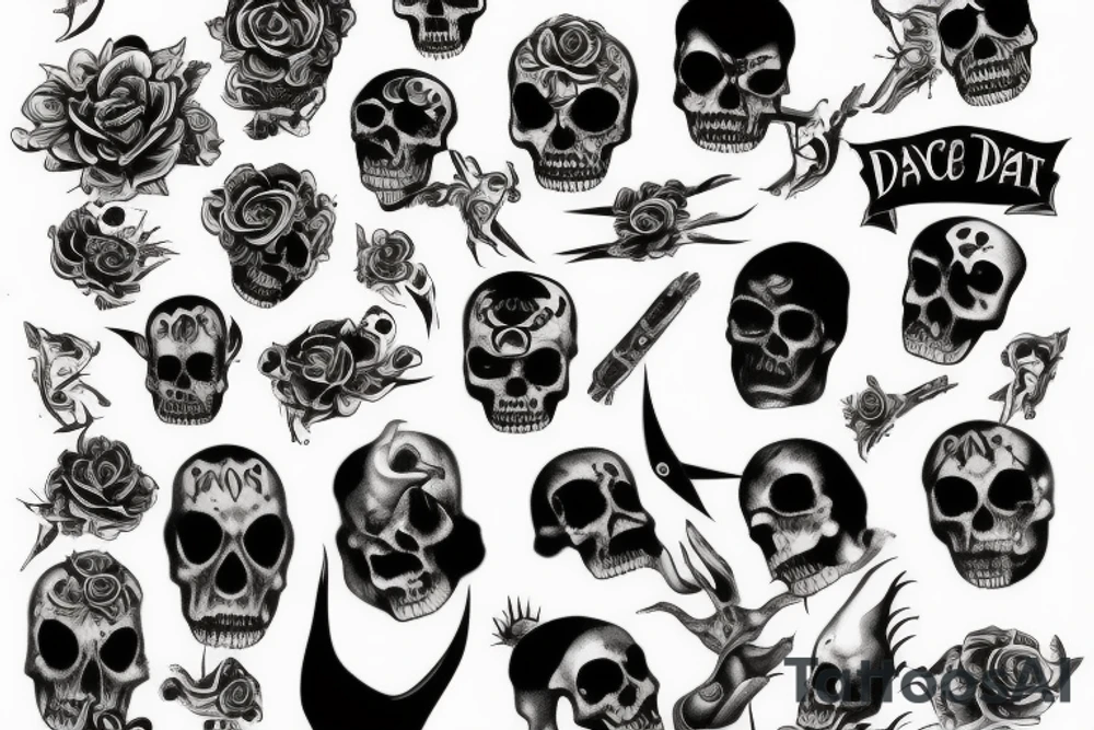 Dance of death tattoo idea