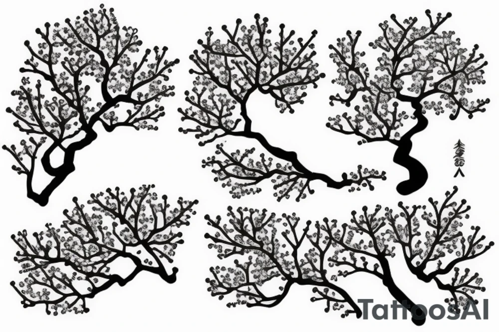 Cherry blossom tree tattoo idea