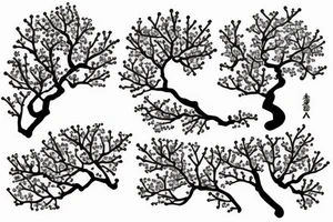 Cherry blossom tree tattoo idea