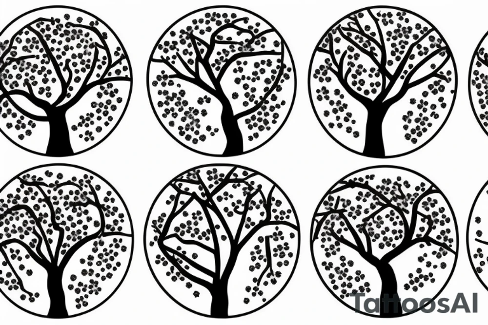 Cherry blossom tree tattoo idea