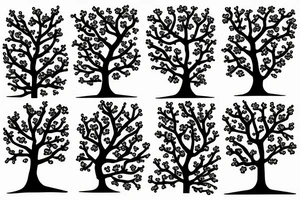 Cherry blossom tree tattoo idea