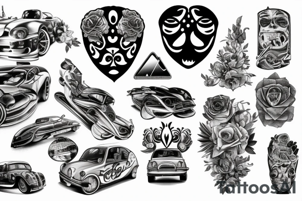 car tattoo tattoo idea