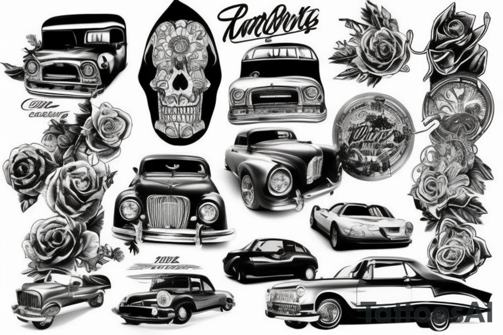 car tattoo tattoo idea