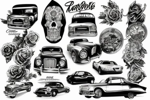 car tattoo tattoo idea