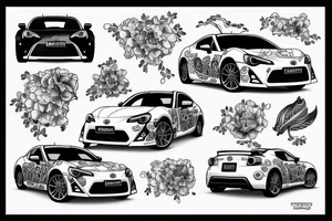 toyota gt86 tattoo idea