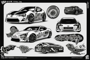 toyota gt86 tattoo idea