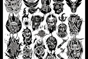 god and satan shakes hand. tattoo idea