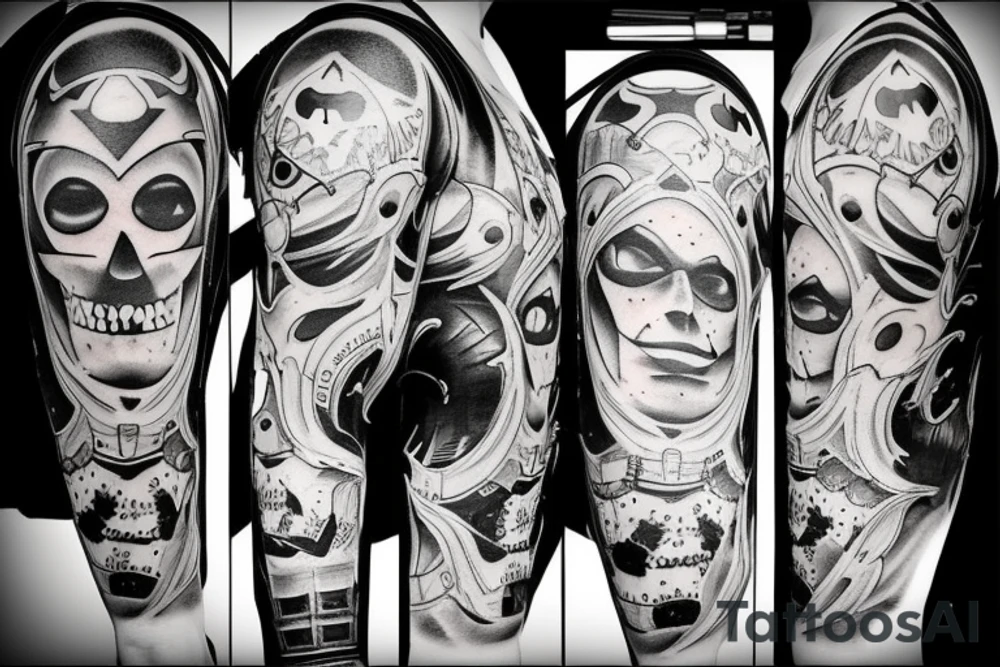 Gear, Batman, Memento mori tattoo idea