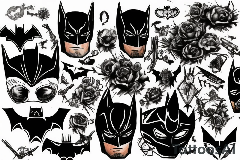 Gear, Batman, Memento mori tattoo idea
