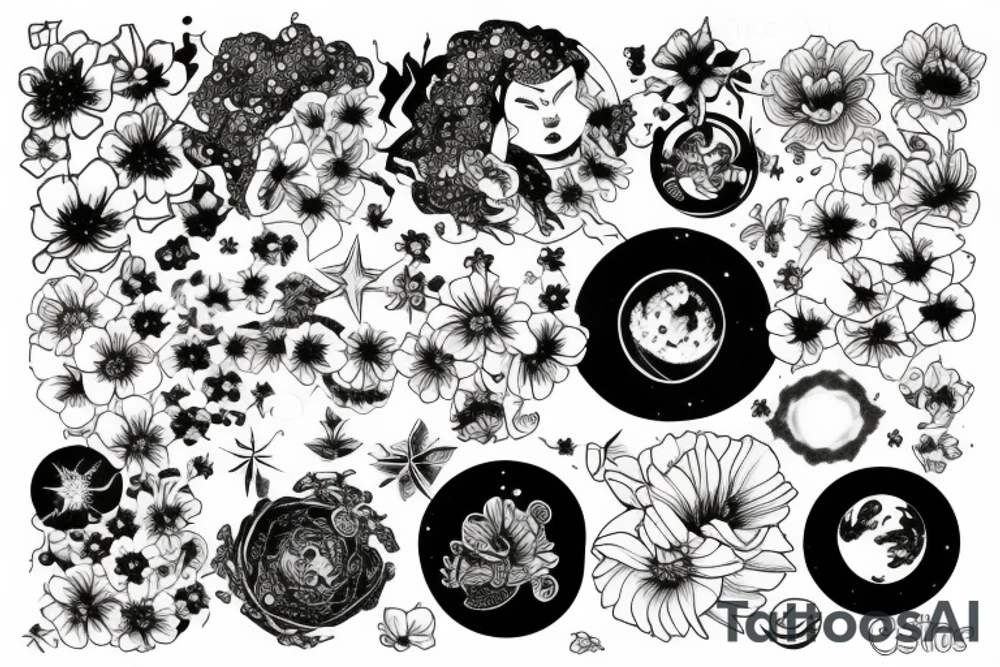 Cosmos tattoo idea