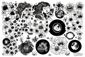 Cosmos tattoo idea