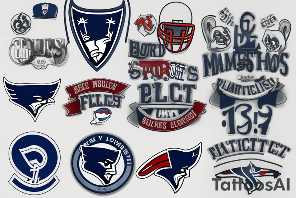 New England patriots St. Louis cardinals St. Louis blues Manchester city sc tattoo idea
