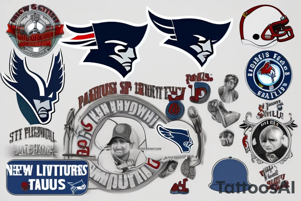 New England patriots St. Louis cardinals St. Louis blues Manchester city sc tattoo idea