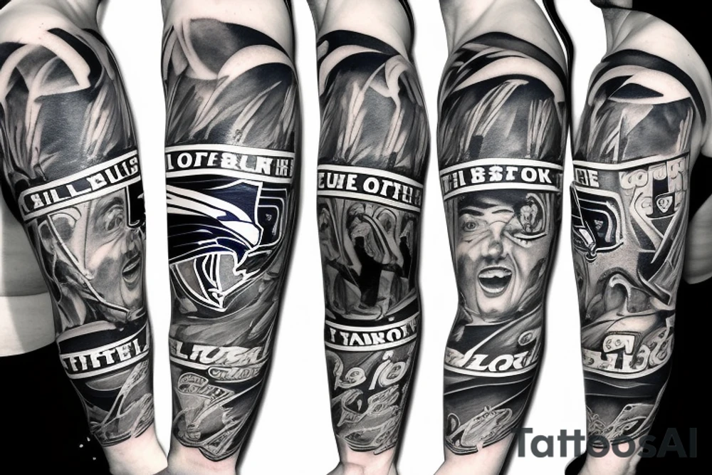 New England patriots St. Louis cardinals St. Louis blues Manchester city sc tattoo idea