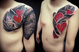 human heart tattoo idea